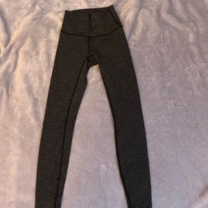28 inch Lululemon size 2 dark gray/black leggings